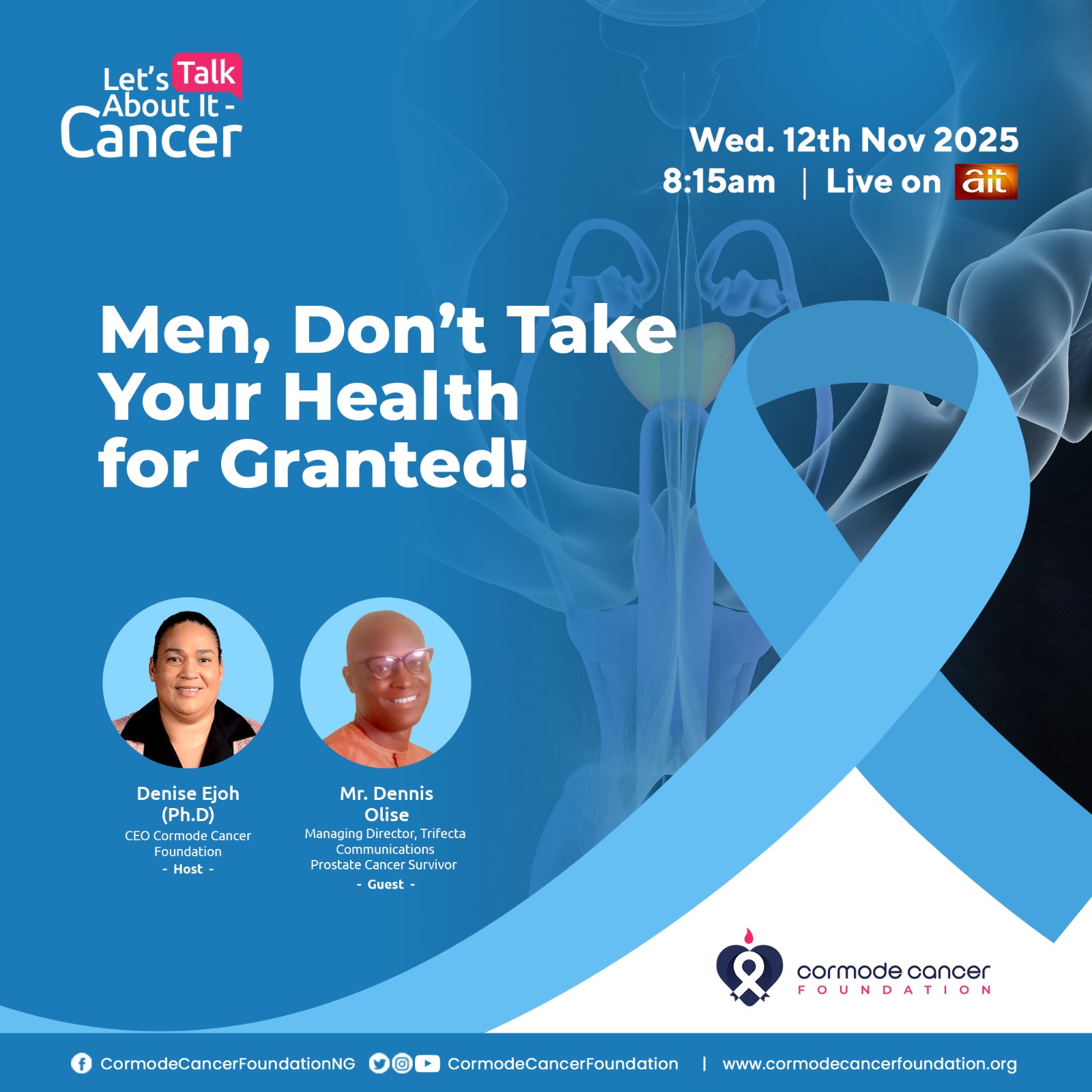 Men, Don’t Take Your Health For Granted!